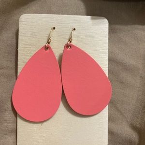 Nickel and Suede Earrings